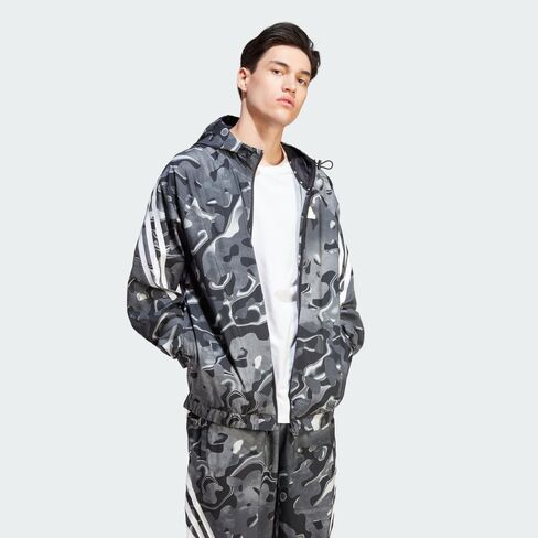 adidas Men's Future Icon All Over Printed Full-Zip Hoodie in Saudi Arabia