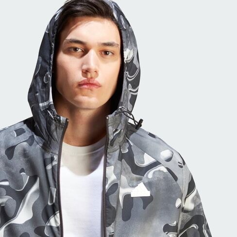 adidas Men's Future Icon All Over Printed Full-Zip Hoodie in Saudi Arabia