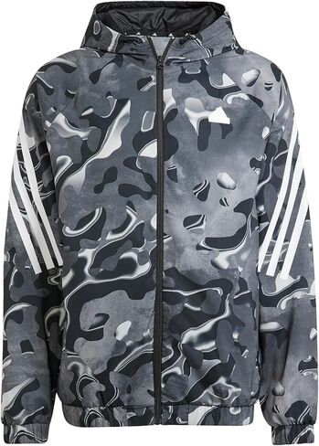 adidas Men's Future Icon All Over Printed Full-Zip Hoodie in Saudi Arabia