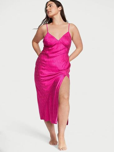 Victoria's Secret Icon Satin Midi Slip, Women's Lingerie (XS-XL) in Saudi Arabia
