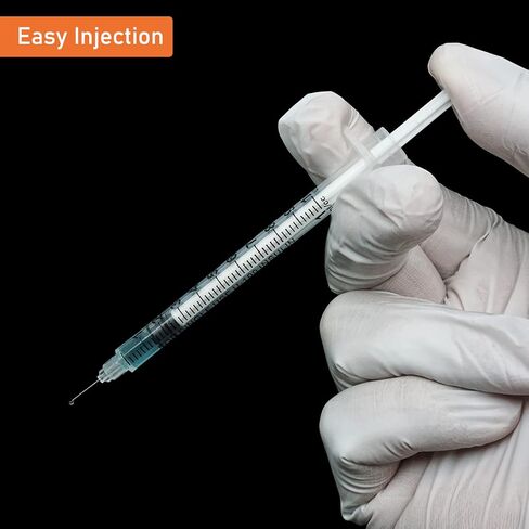 1/2ml/cc 29G Syringe 1/2" (12.7mm) needle, Disposable Individual Package Pack of 50 in Saudi Arabia