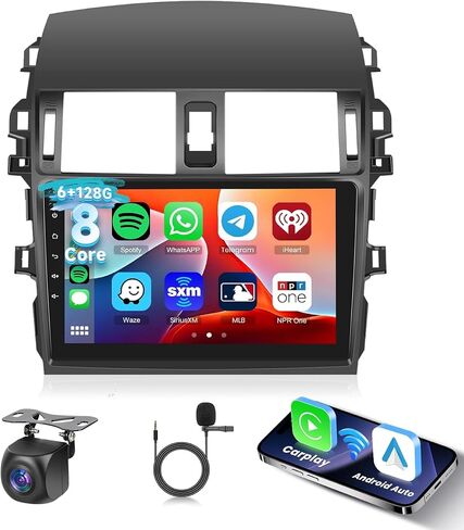 [4G+64G] Sterroid Car Steroo لتويوتا كورولا 2009-2013 مع رابط مرآة آلي للسيارات اللاسلكية ، شاشة اللمسة 9 بوصة Hodozzy مع GPS ، رابط المرآة ، Bluetooth ، WiFi ، 32EQ ، FM/RDS Radio Radio in Kuwait