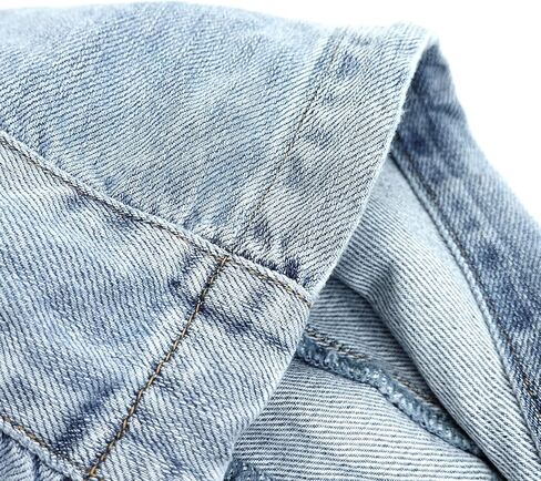 KIDSCOOL SPACE Boys Denim Jacket,Little Big Kids Simple Design Hooded Jean Coat in Kuwait