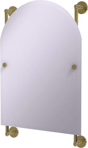 مرآة مثبتة على السكك الحديدية بدون إطار من Allied Brass P1000-27-94-LVN Prestige Skyline Collection، لافندر in Kuwait