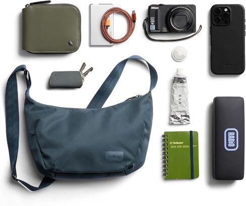 Bellroy Laneway Crescent Bag (everyday 2.5 liter mini crossbody bag with plenty of pockets and adjustable strap)' - Ink in Saudi Arabia