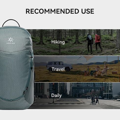 KAILAS Far Mountain16L Lightweight Hiking Backpack Trekking Daypack Small Backpacks Traveling Camping Grey Lake Blue in Saudi Arabia