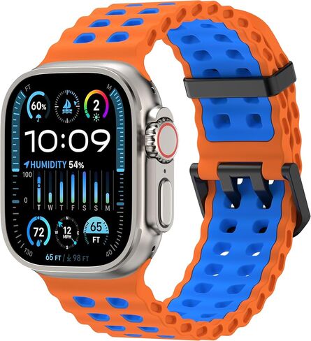 لا يوجد فرقة لفرقة Apple Watch Men Women SE Ultra 2 40mm 44mm 46mm 42mm 45mm 41mm 38mm 49mm Series 10 9 8 7 6 5 4 3 Iwatch Sport Slicone in Kuwait