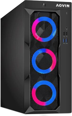 ألعاب سطح المكتب PC PC Luminarings - معالج Intel Core i7 حتى 4.60 جيجا هرتز ، 32 جيجابايت DDR4 RAM ، 1 تيرابايت SSD ، Geforce RTX 3050 6GB DDR6 HDMI ، RGB Gaming Keyboard Mouse ، WIFI ، Windows 11 Pro - in Kuwait