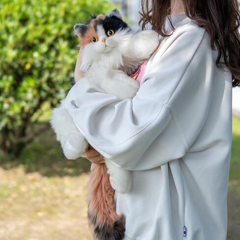 Chongker Stuffed Realistic Cat Plush Backpack - Animal Purse for Kids Cute and Soft Stuffed Animal Backpack with Adjustable Straps in Kuwait