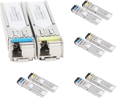 1PAIR GIGABIT FIBER SFP MODULE TRONSCEIVER 1000M LC 1.25G 1310NM/1550NM الوضع الفردي AB FIT لمفتاح Ethernet (زوج واحد ، 3 كم) in Kuwait