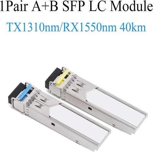 1PAIR GIGABIT FIBER SFP MODULE TRONSCEIVER 1000M LC 1.25G 1310NM/1550NM الوضع الفردي AB FIT لمفتاح Ethernet (زوج واحد ، 3 كم) in Kuwait