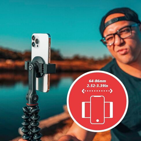 JOBY GripTight GorillaPod Phone Holder Pour MagSafe Super Fast and Complete Vlogging Solution, Mobile Phone Stand, Desk Accessories, Compatible with iPhone 12, 13 and 14 in Kuwait