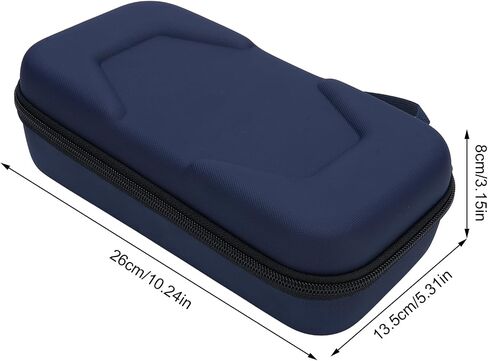 Asixxsix Carrying Case for and OLED, Larger Capacity Portable Travel Carry Case, EVA Hard Shell Protective Pouch Case Holds 20 Game Cartridge (Dark Blue) in Saudi Arabia