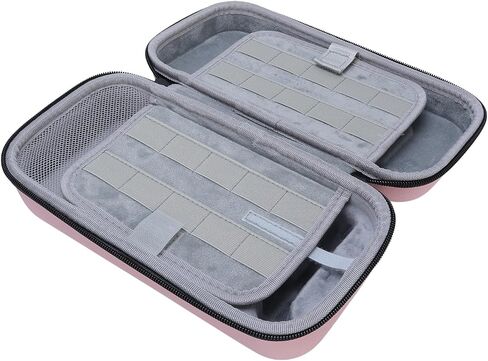 Asixxsix Carrying Case for and OLED, Larger Capacity Portable Travel Carry Case, EVA Hard Shell Protective Pouch Case Holds 20 Game Cartridge (Dark Blue) in Saudi Arabia