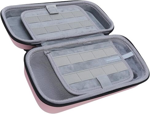 Asixxsix Carrying Case for and OLED, Larger Capacity Portable Travel Carry Case, EVA Hard Shell Protective Pouch Case Holds 20 Game Cartridge (Dark Blue) in Saudi Arabia