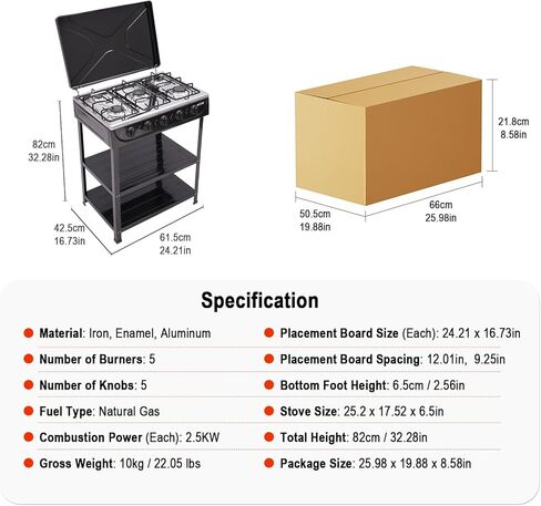 4 موقد غاز موقد محمول موقد في الهواء الطلق مع حامل تخزين قابل للإزالة ، طباخ غاز بروبان من الفولاذ المقاوم للصدأ الشاق مع تغطية لتخييم النزهة منزل RV (بدون خرطوم) in Kuwait