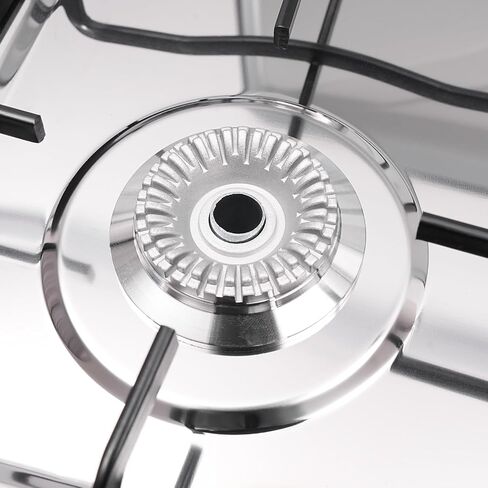 4 موقد غاز موقد محمول موقد في الهواء الطلق مع حامل تخزين قابل للإزالة ، طباخ غاز بروبان من الفولاذ المقاوم للصدأ الشاق مع تغطية لتخييم النزهة منزل RV (بدون خرطوم) in Kuwait