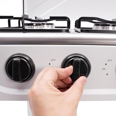 4 موقد غاز موقد محمول موقد في الهواء الطلق مع حامل تخزين قابل للإزالة ، طباخ غاز بروبان من الفولاذ المقاوم للصدأ الشاق مع تغطية لتخييم النزهة منزل RV (بدون خرطوم) in Kuwait