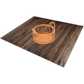 Kate Newborn Photography Props&Wood Texture Floor Mat(5x4ft)