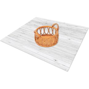 Kate Newborn Photography Props&Wood Texture Floor Mat(5x4ft)