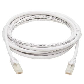 Tripp Lite, Safe-IT, Hospital-Grade Protection, Cat6a, 10G Certified, Snagless, UTP Ethernet Cable, (RJ45 M/M), White, 10 feet, (N261AB-010-WH)