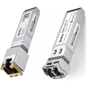 ipolex 1.25/2.5/5/10G SFP+ to RJ45 Transceiver and 10GBase-LR SFP+ to LC Singlemode Transceiver
