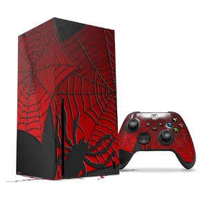 WraptorSkinz Skin Decal Vinyl Wrap compatible with the XBOX Series X Console and Controller - Spider Web (GAMING CONSOLE NOT INCLUDED)