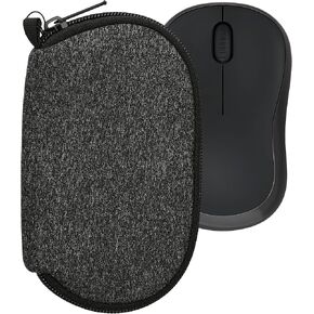 kwmobile Neoprene Case Compatible with Logitech M240 Silent / M325S - Case for Mouse Soft Pouch Carry Bag - Black