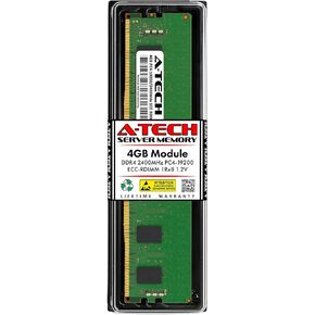 A-Tech 4GB RAM Replacement for Micron MTA9ASF51272PZ-2G3B1 | DDR4 2400MHz PC4-19200R ECC RDIMM 1Rx8 1.2V 288-Pin Registered Server Memory Module (MTA9ASF51272PZ-2G3B1-ATC)