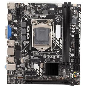 Zyyini DDR3 Motherboard, H61M Computer Motherboard Supports for LGA1155 corei7 i5 i3,1 X Card Interface,DDR3 Memory Quad core Gaming Motherboard,for Office