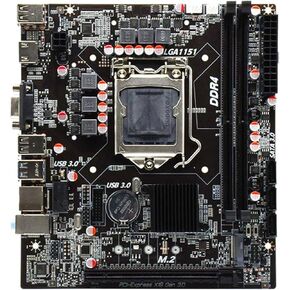 DDR4 H310B4 Computer Motherboard LGA1151 CPU Port 64G Dual Channel Dual M.2 Interf Realtek 100Mbit USB3.0 SATA3.0 All-Solid acitors High-Speed Transmission High-Clear Visual Experience