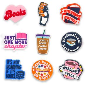 10 قطع من Yilahape لأحذية الكتب، للأطفال والمراهقين والبالغين، أحذية جمالية للقراءة لتزيين الأحذية، هدايا لمحبي الكتب in Kuwait