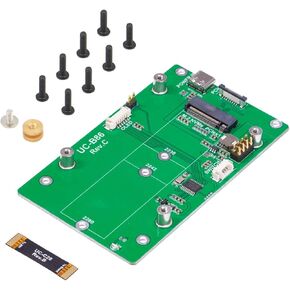 UCTRONICS PCIe to M.2 Adapter Key-M NVMe SSD PCIe Peripheral Board for Raspberry Pi 5, M.2 2230/2242/2280 SSD Compatible
