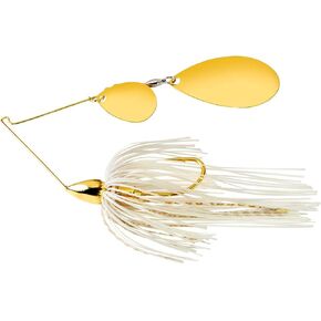 War Eagle Custom Lures WE12GIN01G 1/2 Gold Frame Tandem Indiana White Gold