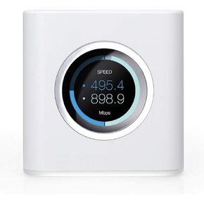AmpliFi HD Wifi Router by Ubiquiti Labs, Seamless Whole Home Wireless Internet Coverage, HD Wifi Router with Touchscreen Display, 4 Gigabit Ethernet, 1 WAN Port, Ethernet Cable, Expandable Mesh System