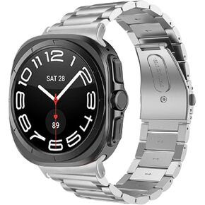 الفرقة المعدنية متوافقة مع Samsung Galaxy Watch 7 فرقة فائقة 47 مم ، بديل رياضي غير رسمي قابل للتعديل لـ Samsung Galaxy Watch 7 47 ملم نساء الرجال