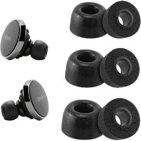 Replacement Foam Eartips for Denon Perl Pro, Ultimate Comfort, 3 Pairs (S/M/L)