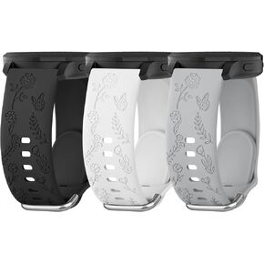 3 حزمة نطاقات السيليكون لـ Garmin Vivoactive 5 Watch Band/Vivoactive 3 ، Soft Sport STRAP لـ GARMIN VENU/VENU SQ/VENU SQ 2/Forerunner 55/165/245/645