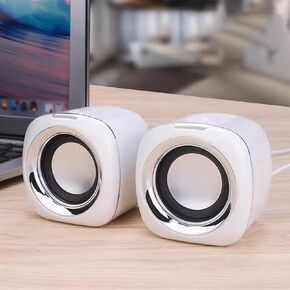 Computer Audio Desktop Wired Small Speaker Desktop Small Subwoofer Speaker Surround Built-in(D)