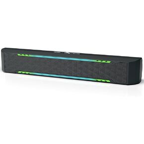 Computer Speakers PC RGB Gaming Sound Bar Portable Speaker for Desktop Monitor Laptop