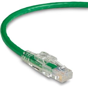 Black Box Gigatrue3 Cat6 550-MHz Stranded Ethernet Patch Cable - Unshielded, PVC, Locking Snagless, Green, 10-ft