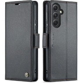QLTYPRI Wallet Case for Samsung Galaxy A36, Premium PU Leather Magnetic Flip Folio Case with RFID Blocking Credit Card Slots Kickstand Shockproof Protective Phone Case Cover - Purple