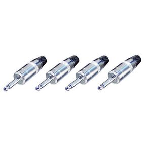 rean (4 Neutrik NYS225L 1/4 6.35 mm Jumbo Speaker Connector w/8mm Cable Opening