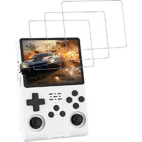 [3 Pack] Screen Protector for R40S PRO Handheld Game Consoles 3.5 Inch Tempered Glass Film, Screen Protector for R40S PRO Handheld Gaming Anti-Scratch & Sensitive & 9H Hardness