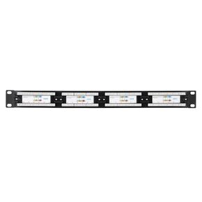 FAFEICY 24 PORT CAT6 PATCH PATCH ، منظم شبكات الشبكة LAN مع قوس حوامل رف ، لوحة Ethernet القابلة للتركيب على الحائط لإدارة كبل رف الخادم