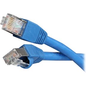 Nippon Labs Cat6a-14S Cat 6a STP 14 قدمًا كابل إيثرنت ، أزرق