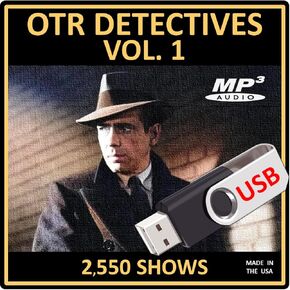 OTR Detectives Collection Vol 1: 2,500 Episodes in MP3 Audio [USB Flash Drive]