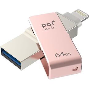 ICONNECT MINI [Apple MFI] محرك أقراص فلاش محمول 16 جيجا بايت ث/ موصل البرق لأجهزة iPhone iPads iPod Mac & PC USB 3.0 (الذهب)