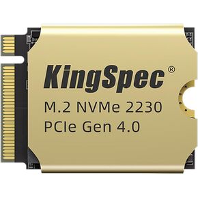KingSpec 2TB M.2 2230 SSD PCIe 4.0, 5000MB/s Read Copper Heatsink, 3D NAND Flash, Compatible with Steam Deck/ASUS ROG Ally/Surface Pro
