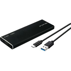 Shuole M.2 SSD M Key M+B مفتاح USB C العلبة الصلبة USB C حاوية بروتوكول PCIE 10GBP/S M.2 NVME SSD 2242 2260 2280 (أسود)